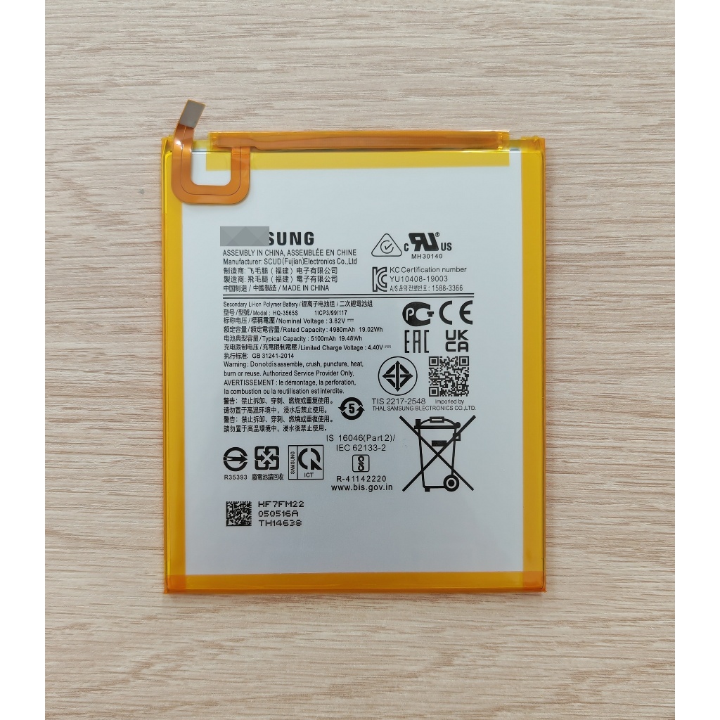 ✨✨ แบตเตอรี่ ใช้สำหรับ Samsung Galaxy Tab A9 Tab A7 Lite SM-T200 SM-T255 Battery Model HQ-3565S