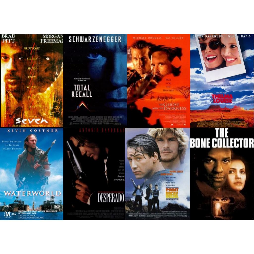 Flash Drive 64Gb Best of 90s Vol.5 Seven_Total Recall(1990)_Desperado_Waterworld 1080p และ 4K