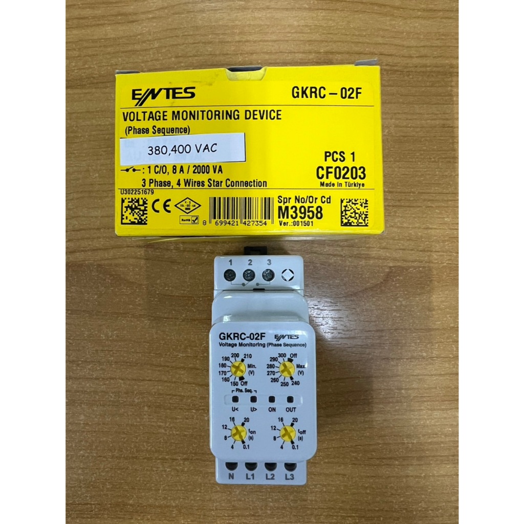 ❤️ส่งทุกวันจ้า❤️แท้ 100% เบิกห้าง ENTES ฟิวส์กันไฟตก Phase Protection Relay อุปกรณ์ป้องกันแรงดันไฟตก