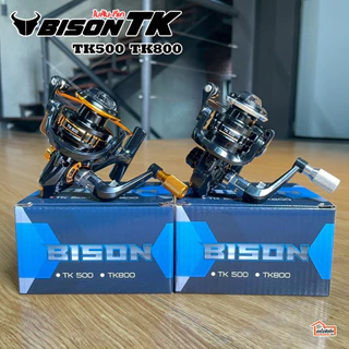 รอกสปิ้น ตกปลา ตกกุ้ง ตีเหยื่อปลอม BISON รุ่น TK เบอร์ 500 เบอร์ 800