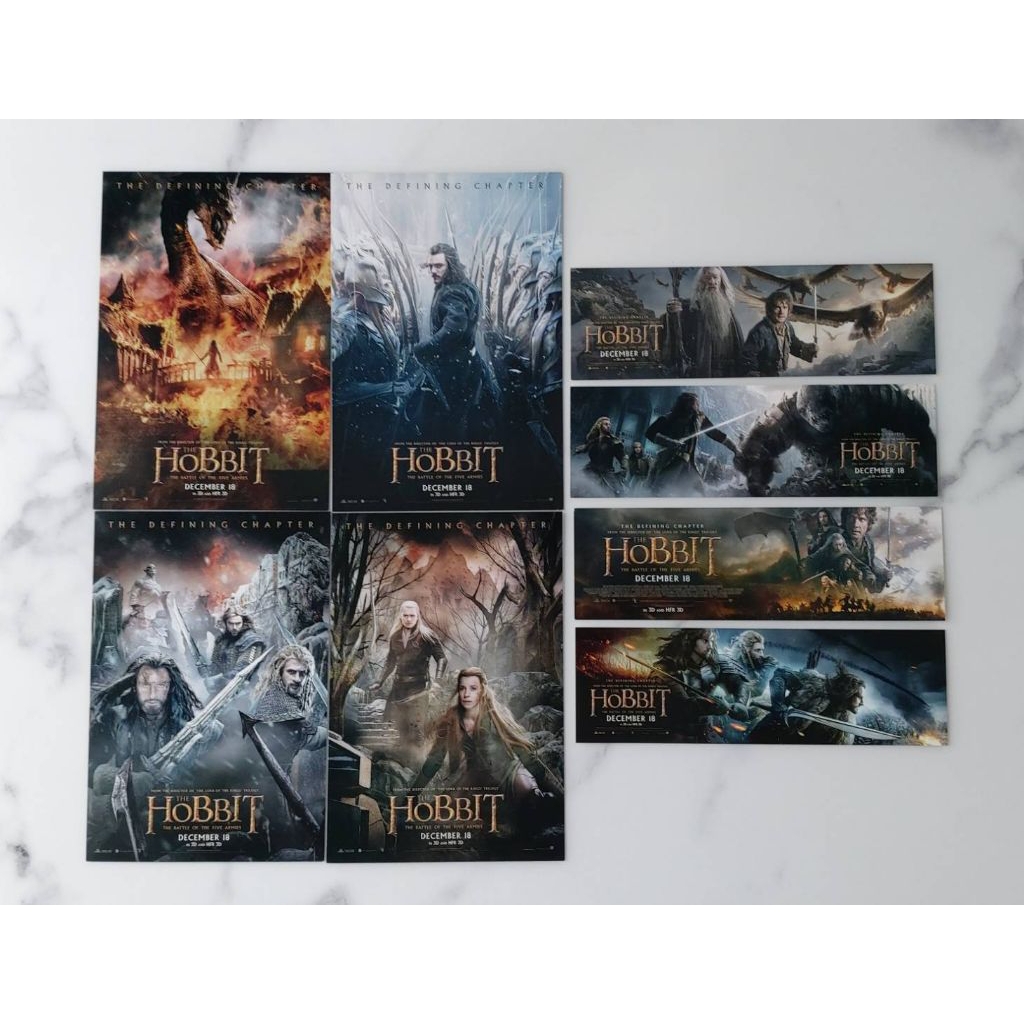 โปสการ์ด Marvel จากภาพยนตร์เรื่อง The Hobbit: The Battle of the Five Armies เดอะฮอบบิท พร้อมที่คั่นห