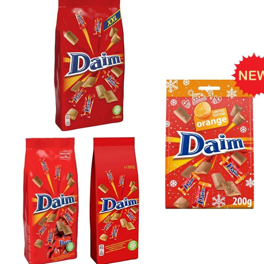 Daim ช็อกโกแลคสอดไส้คาราเมล มี 4 ขนาด สินค้าจากสวีเดน ราคา ถูกที่สุด ดีลบีเคเค รูปภาพหลัก
