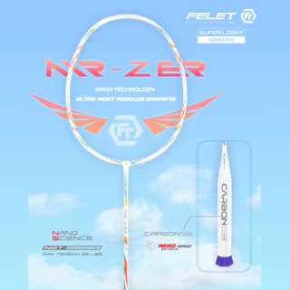 FELET ไม้แบดมินตัน รุ่น AIR ZER (7U) แถมเอ็น คละสี + ซองหนัง