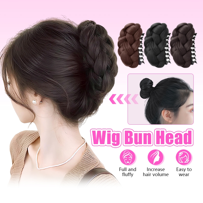 แฮร์พีช มวยผมเปียแบบกิ๊บหนีบ วิกผมคลิป มวยผมทรงกะโหลกสูง