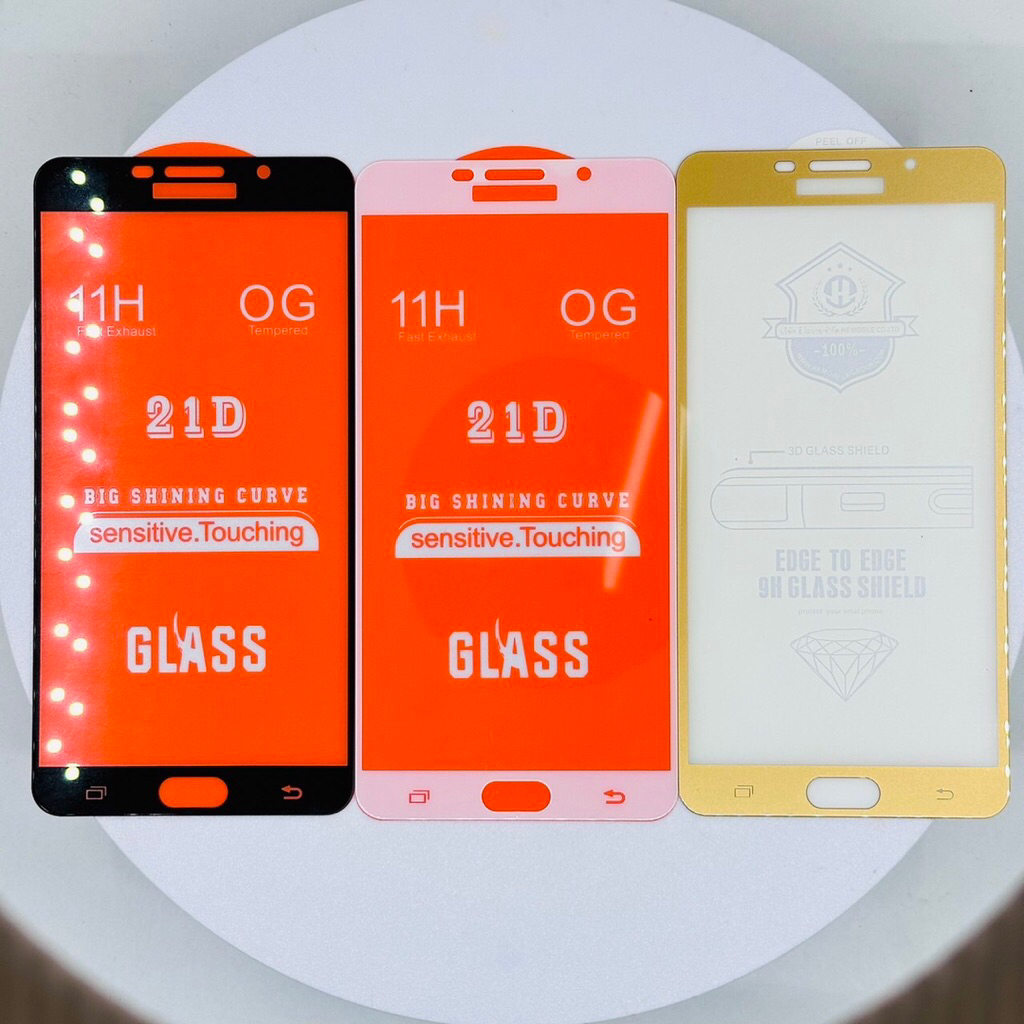 ฟีล์มกระจกเต็มจอFull ใช้สำหรับSamsung J7Pro J7plus J7Prime C9Pro A910 A9Pro