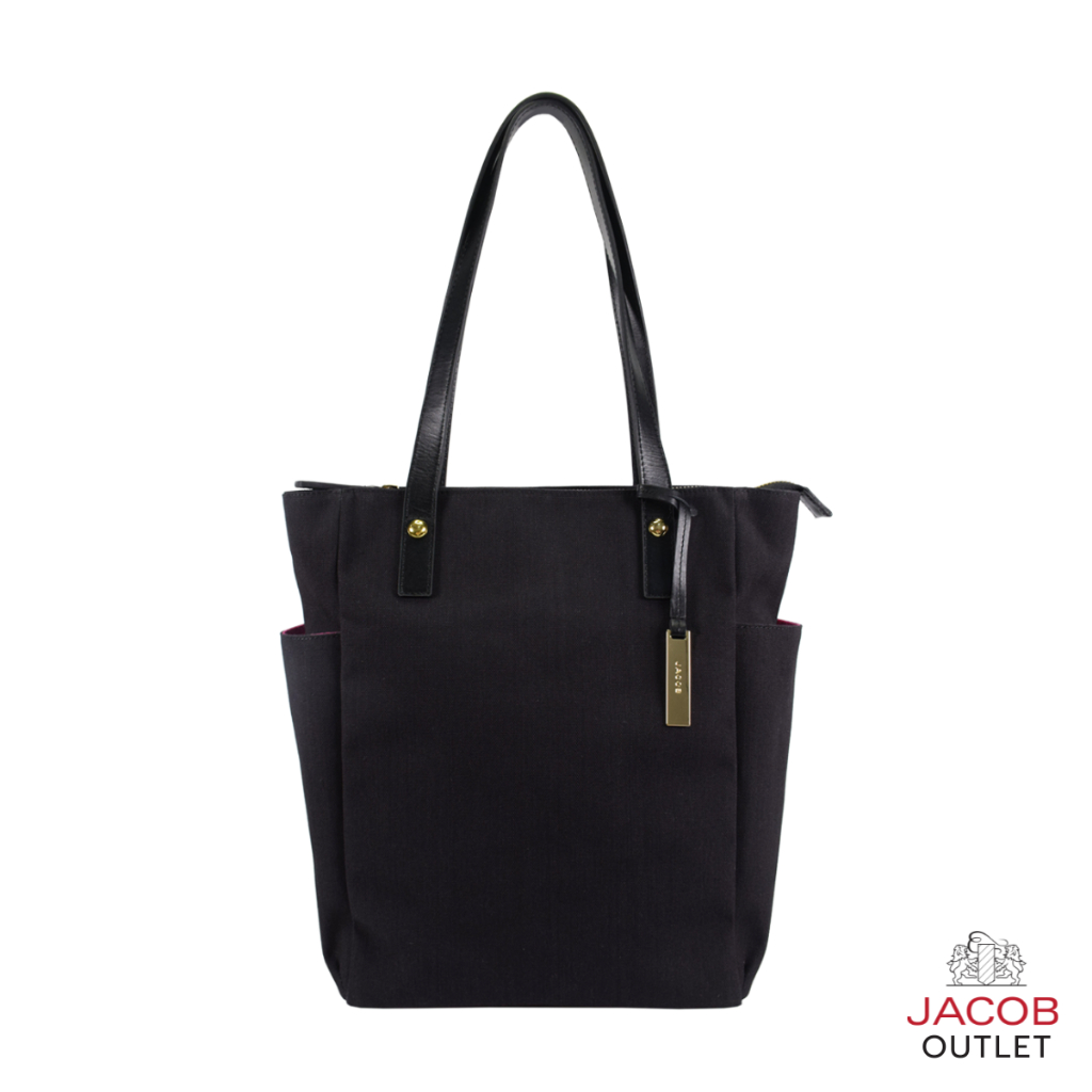 JACOB กระเป๋าถือสตรี สีดำ/ชมพู รุ่น 40626