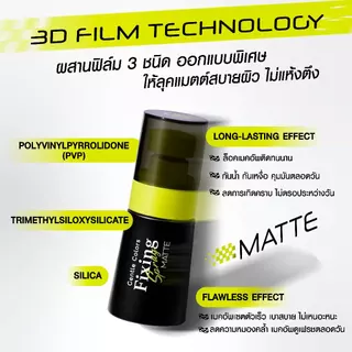 Gentle Colors Fixing Spray 30 ml สเปรย์ล็อคเมคอัพ เลือกฟินิชที่ใช่ คุมมันแมตต์เป๊ะ ดิวอี้ฉ่ำโกลว์แบบควีน