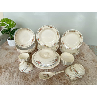 ชุดจานชามเมลามีน ลาย Laurel ตราอินเตอร์แวร์