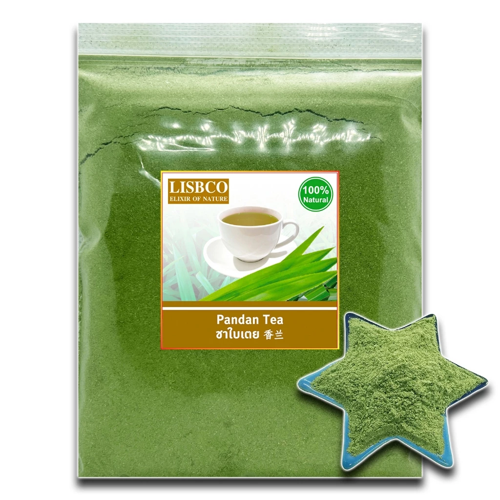 ใบเตยบด 600 กรัม ชาสมุนไพร ชาใบเตย 100% Pandan Powder 600 g Herbal Drink Grade AA+ ใบเตยแห้งแบบผง