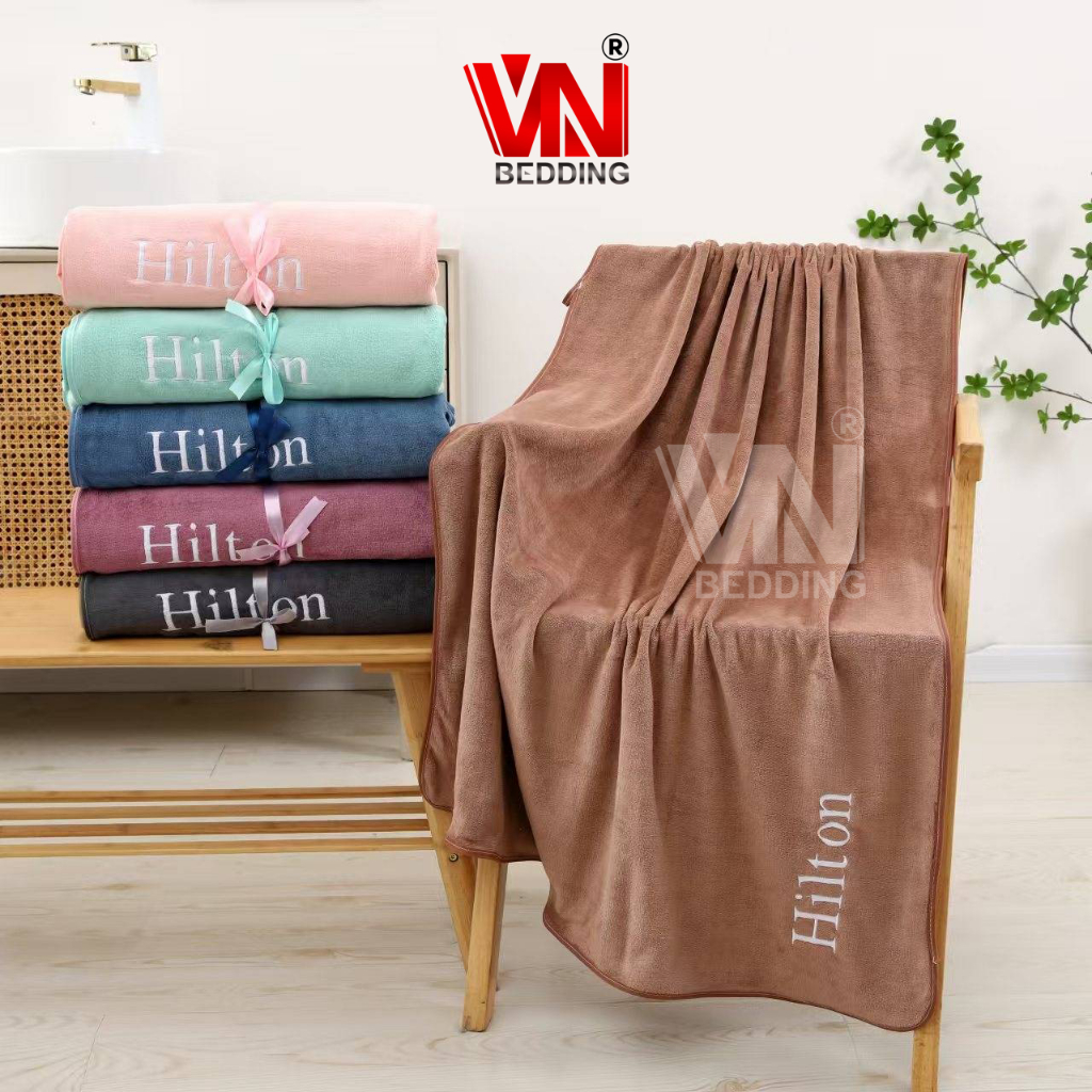 [1 โหล-12ผืน]ผ้าเช็ดตัวขนเป็ดรุ่นหนา Hilton size จัมโบ้