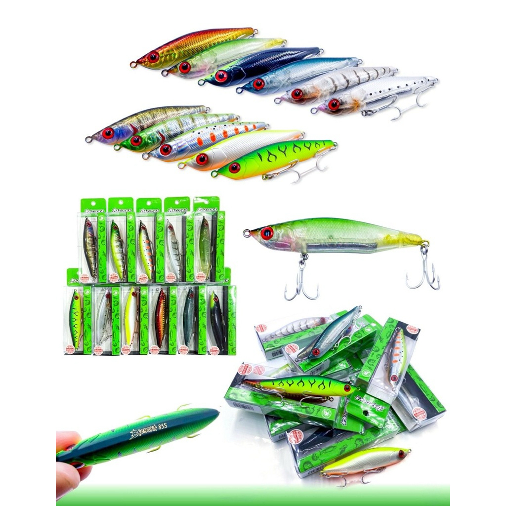 เหยื่อปลอม Bazooka LIPLESS ขนาด 85 cm วัสดุและตัวเบ็ดอย่างดี