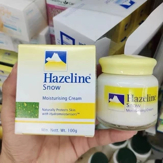 Hazeline Snow 100g.ครีมภูเขาในตำนาน มอยเจอร์ไรซิ่งครีมบำรุงผิวเฮสลีนสโนว์ เติมความชุ่มชื่น ของแท้