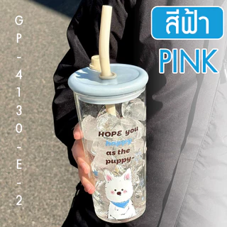แก้วน้ำ 800ML แก้วน้ำพกพา แก้วน้ำมีฝาปิด พร้อมหลอด