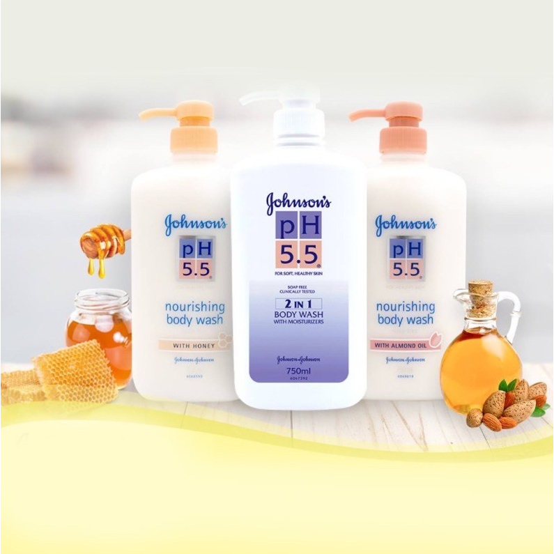 Johnson’s pH 5.5 Body Wash 750ml จอห์นสัน ครีมอาบน้ำpH5.5