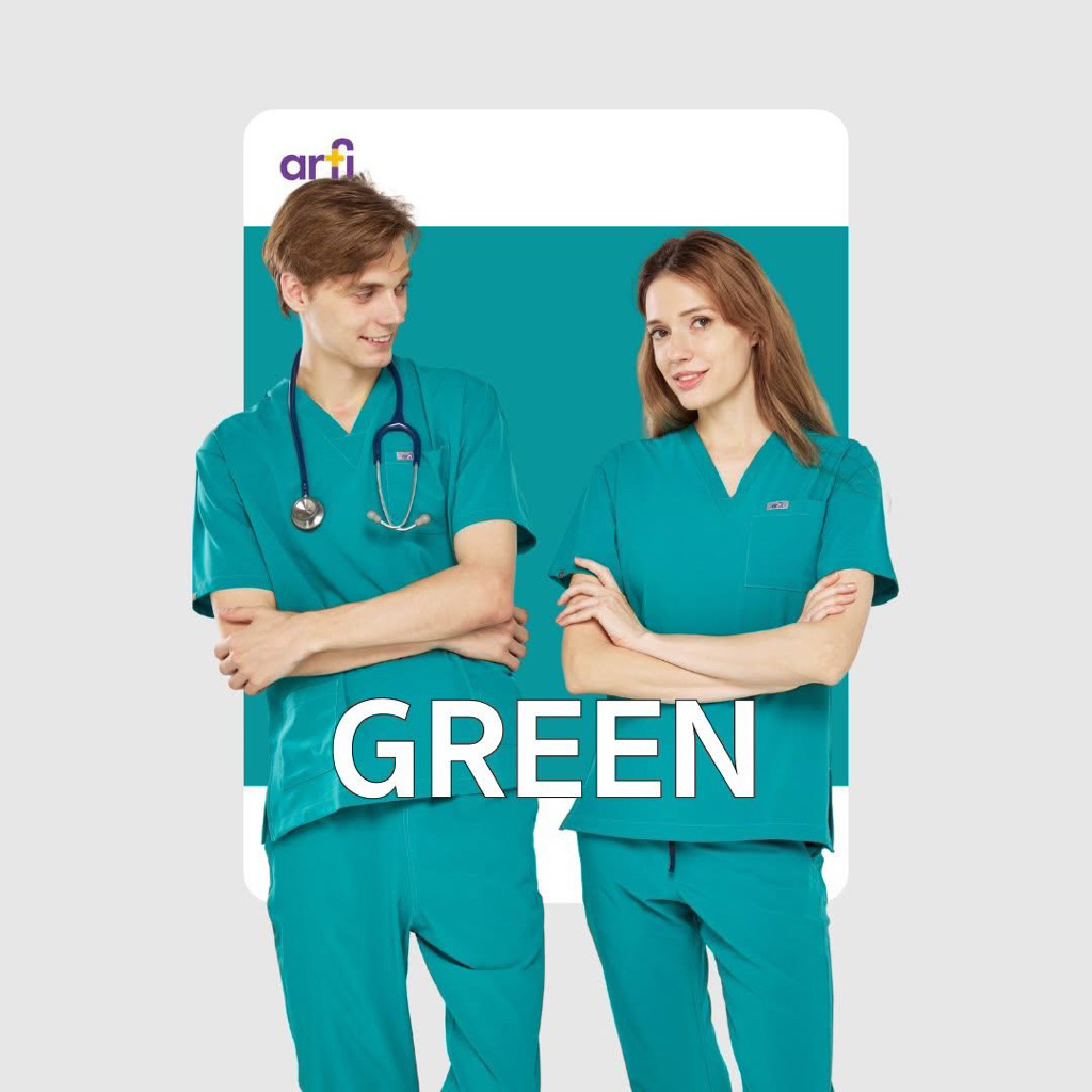 ชุดสครับคุณหมอ สีเขียว Green Doctor Scrub - ARFI