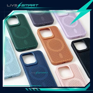 เคสสำหรับไอโฟน เคสแม่เหล็ก พรีเมียม LiveSmart เคสซิลิโคน เคส for iPhone Magnetic Case PT05 14 13 12 Pro