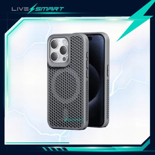 เคสสำหรับไอโฟน เคสแม่เหล็ก พรีเมียม LiveSmart เคสซิลิโคน เคส for iPhone Magnetic Case PT05 14 13 12 Pro