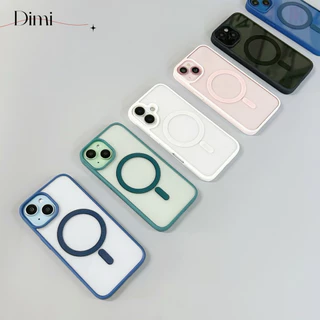 case 16Promax เคสอะคริลิคชาร์จได้ ขอบสี เปิดเลนส์กล้อง งานกล่องขาว สำหรับ for iPhone16 16Pro 16Promax i16 Pro max 16plus