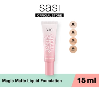 [ใหม่] sasi เมจิก แมท ลิควิด ฟาวน์เดชั่น Magic Matte Liquid Foundation 15 ml
