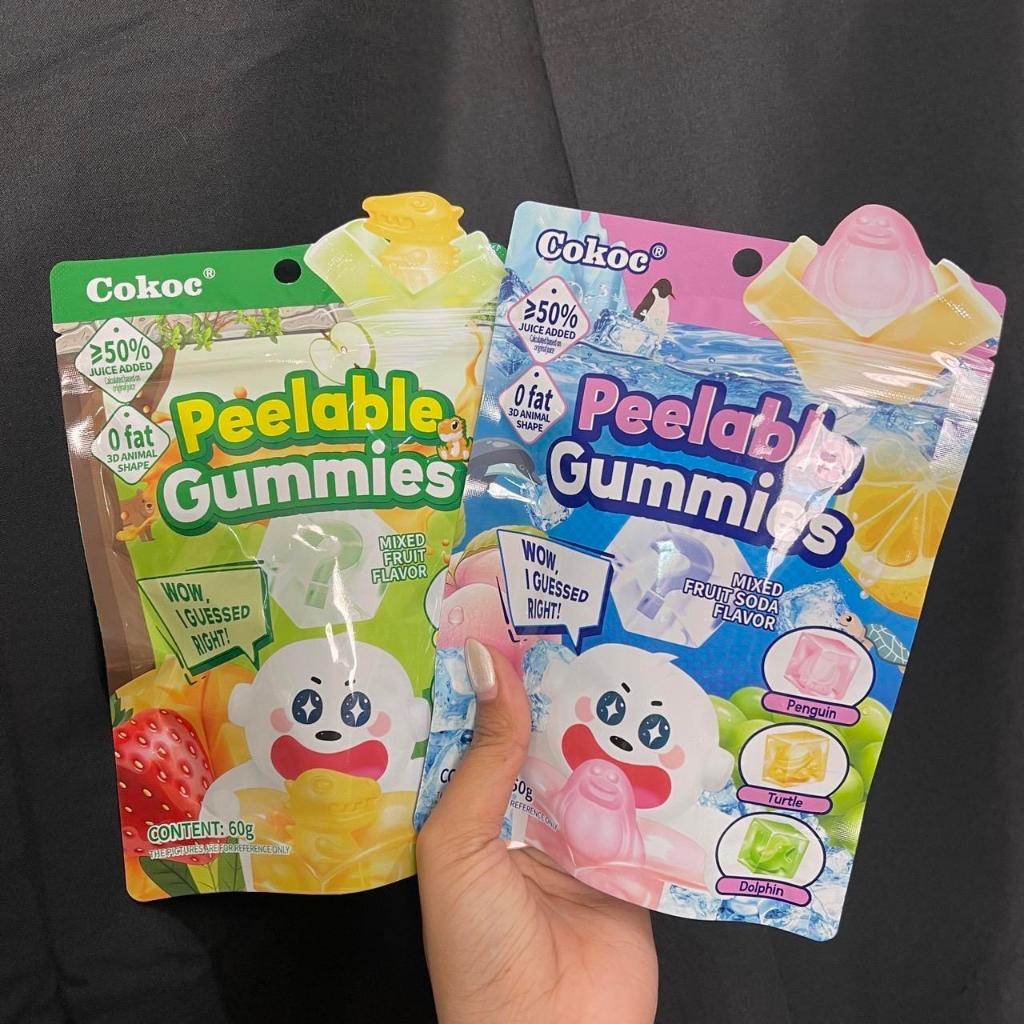 (4 ห่อ ) เยลลี่จุ่ม  3D  มี 2 สี สีฟ้า รสโซดาผลไม้รวม / สีเขียว รสผลไม้รวม  อย.ไทย เก็บได้ 12 เดือน