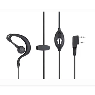 หูฟังวิทยุสื่อสาร Type-K พร้อมไมค์+ปุ่ม PTT ใช้กับ Mashell Fujital Spender Echo Commander X-Com