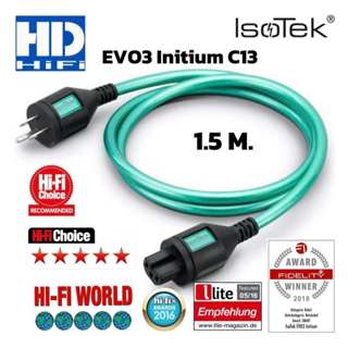 ISOTEK EVO3 INITIUM C13 Powercord สำหรับเครื่องเสียงบ้าน