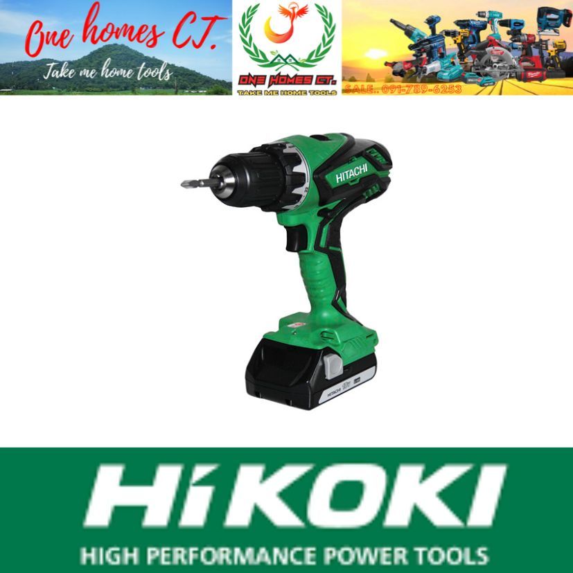 HIKOKI สว่านไร้สายLi-ion DS18DJL HITACHI/HIKOKI # ออก..ใบเสร็จ-ใบกำกับภาษี..ได้ครับ..