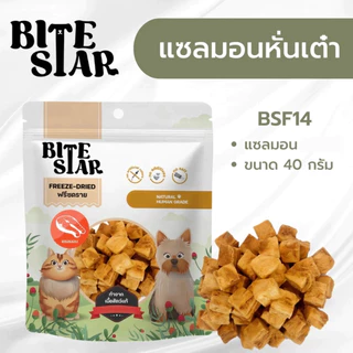 Bite Star Freeze Dried ขนมฟรีซดราย สัตว์เลี้ยง ขนาด 40 กรัม แมวและสุนัขทานได้ ชิ้นเนื้อแท้ ไม่เติมเกลือ