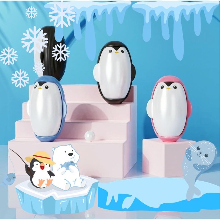 ลูกกลิ้งเพนกวิน🐧 เก็บขนและฝุ่น ล้างใช้ซ้ำได้ พกพาสะดวก น้ำหนักเบา ทำความสะอาดง่าย