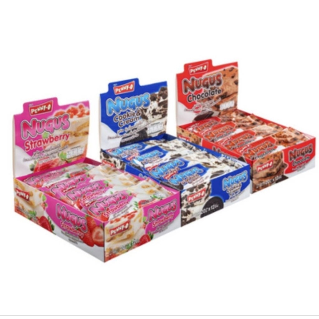 นูกัส ขนมเคี้ยวหนึบ "นูกัส นุ่มหนึบ สนุกทุกคำ" ตรา Penny-O 