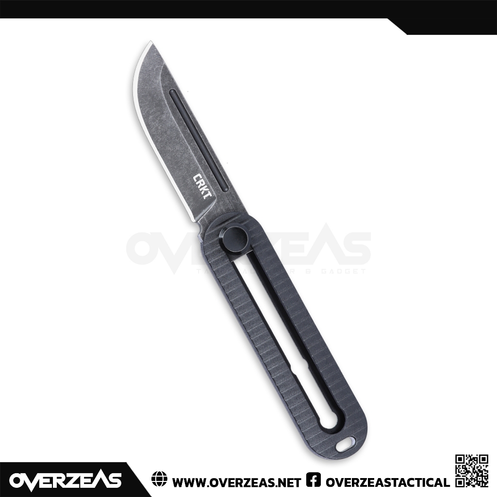 มีด OTF แบบแมนวล CRKT KatanaX Manual OTF Knife Black Grivory (D2 2.01" Black),4800
