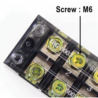 เทอร์มินอล บล็อค 60A 600V Terminal Block มีให้เลือกหลายขนาด 3P 4P 5P 6P TBC-6003 TBC-6004 TBC-6005 TBC-6006