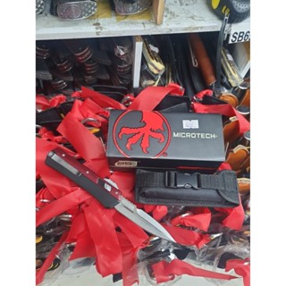 อุปกรณ์พกพาเดินป่ามีดเดินป่า MICROTECH/390 มี2สี