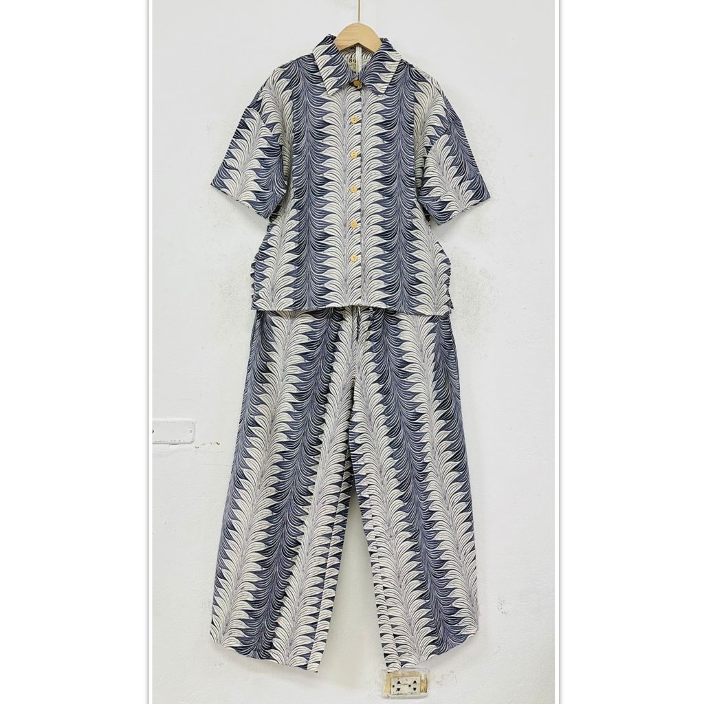 📌ลายมาใหม่จ้า📌 ชุดเซ็ท เสื้อพร้อมกางเกงผู้หญิง *ผ้าคอตตอน ลินิน สลาบ* /Cotton Linen Slub