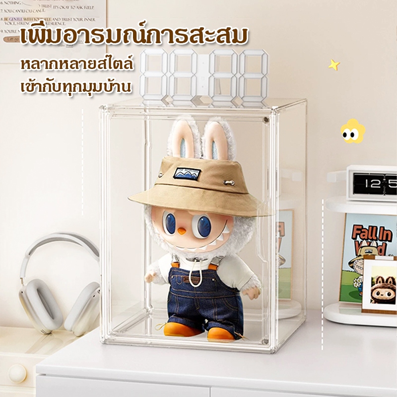 🎁ส่งจากไทย🎁ตู้โชว์ตุ๊กตา popmart labubu ตู้ใส่โมเดลกล่อง กล่องฟิกเกอร์ ตู้ใส่โมเดล 3 ชั้น ของสะสม กล่องใส กันตก กันฝุ่น - รูปที่ 6