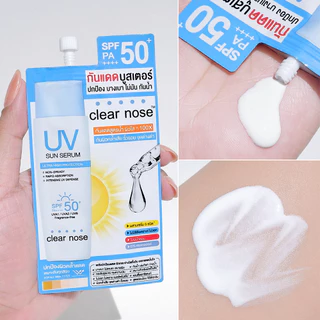 [โปรแรง]กันแดดเคลียร์โนส Clear Nose UV Sun Serum SPF50+ PA++++ 7ml x7ชิ้น (UVS 6+1)