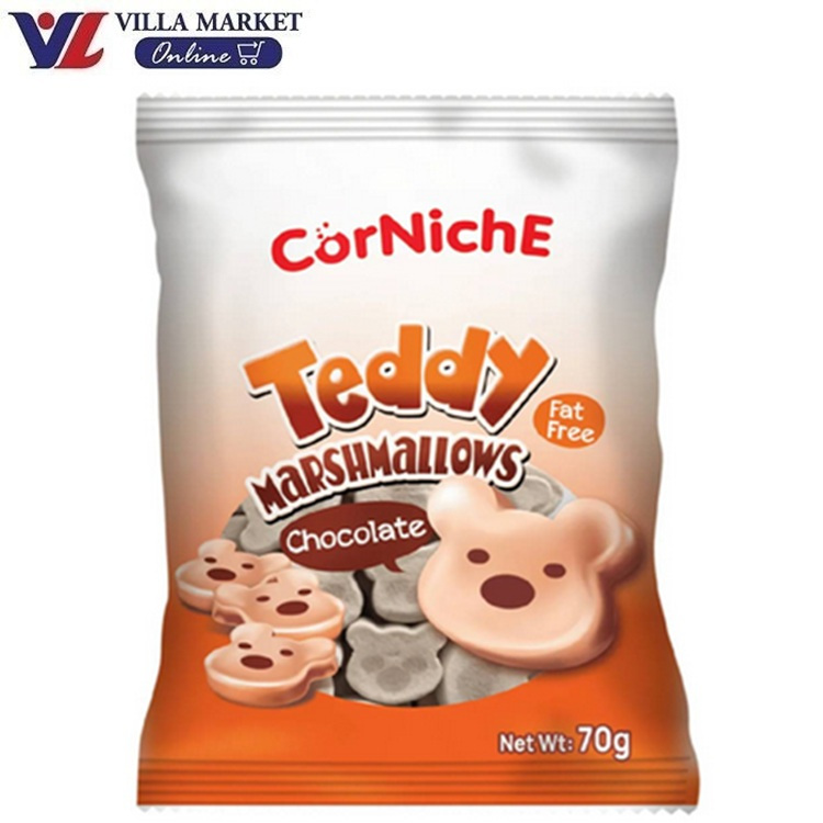 (1แถม1 ถึง 22ธันวา) Corniche Chocolate Teddy Marshmallows 70g