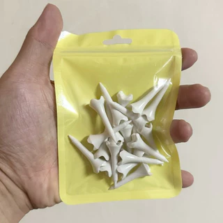 Professional Golf Tee 4 cm [20/50/100ชิ้น] ทีวางลูกกอล์ฟ แบบสั้น 4 ซม. สีขาว/คละสีนีออน