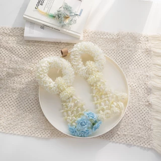 ✨พร้อมส่ง พวงมาลัยจากกลีบผ้า HANDCRAFTED สำหรับเป็นของขวัญวันแม่