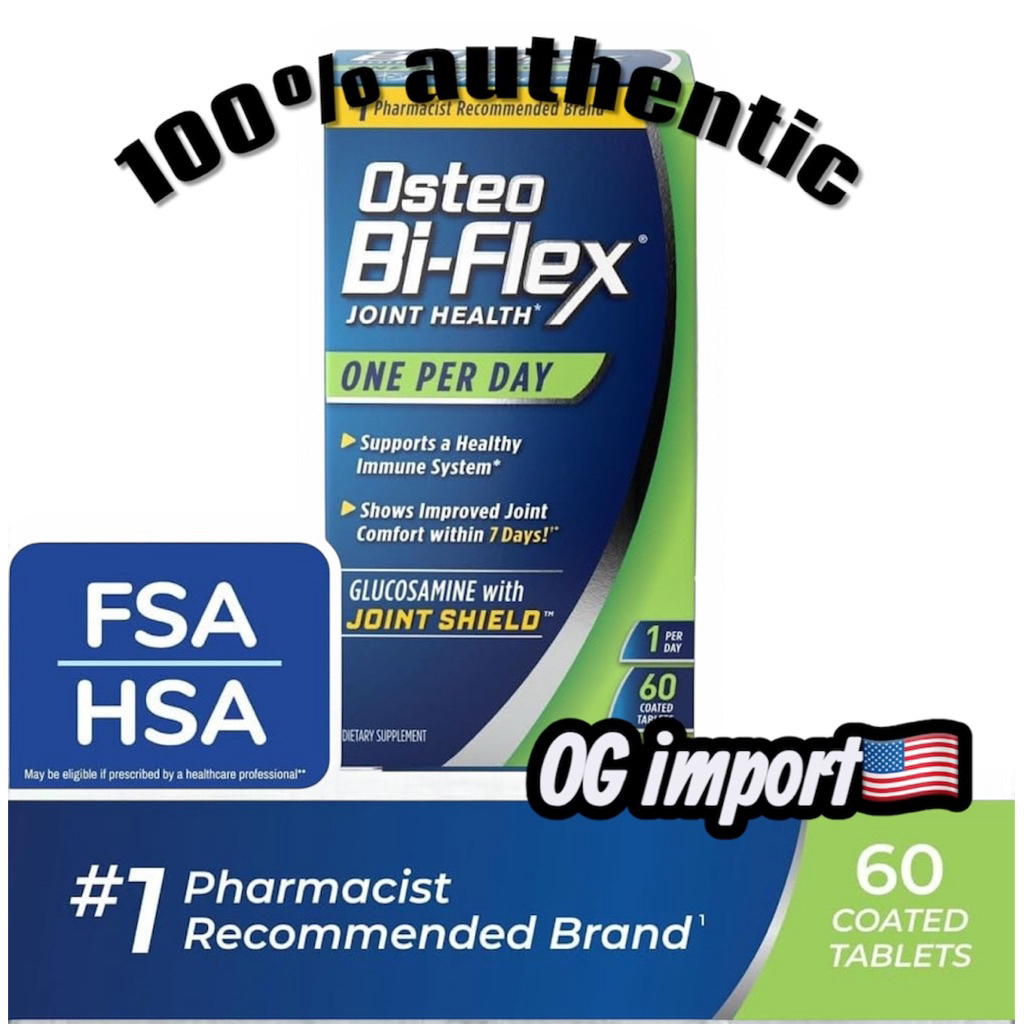 🇺🇸พร้อมส่ง🇺🇸แท้100%⭐️วิตามินบำรุงข้อเข่าเกรดพรีเมี่ยม Osteo Bi-Flex One Per Day, Glucosamine Joint Health Supplement