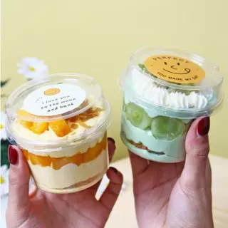 กล่องใส่เค้กพร้อมฝา ความจุ 250ml.(W250)
