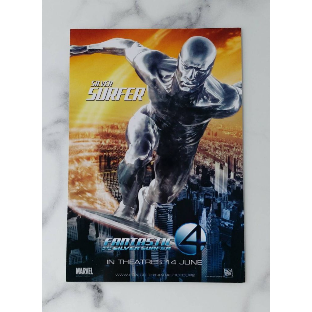 โปสการ์ด แฟนแทสติก 4 postcard Fantastic Four 2004 silver surfer
