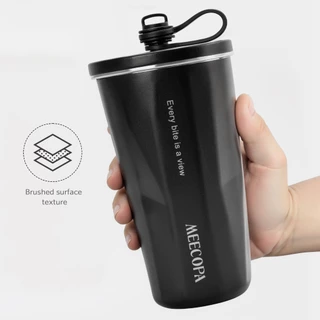 MEECOPA แก้วกาแฟเก็บความเย็นเก็บอุณหภูมิ สแตนเลส 304 600ML มีหลอดดื่ม กันรั่ว 360° สะดวกพกพา