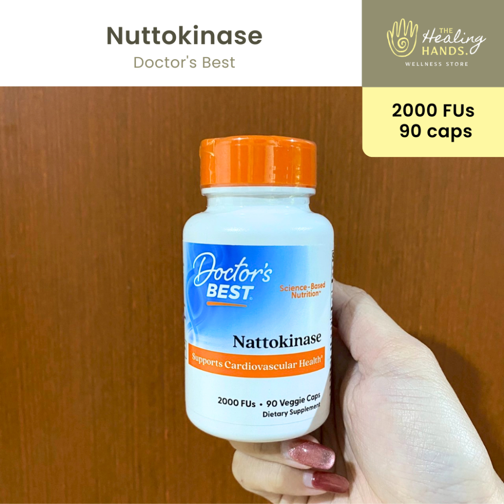 Nattokinase (2000 FUs / 90 เม็ด) by Doctor's Best นัดโตะ ถั่วเน่า นัตโตะไคเนส