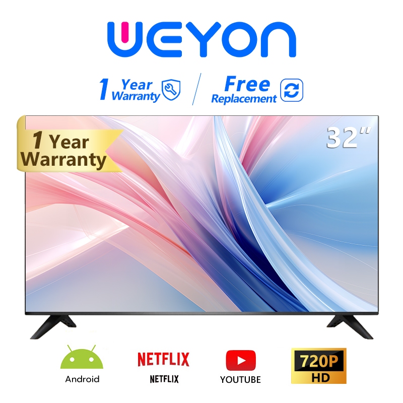 WEYON ทีวี 32 นิ้ว Smart TV ระบบ Android พร้อม WiFi และ HDMI รับประกัน 1 ปี