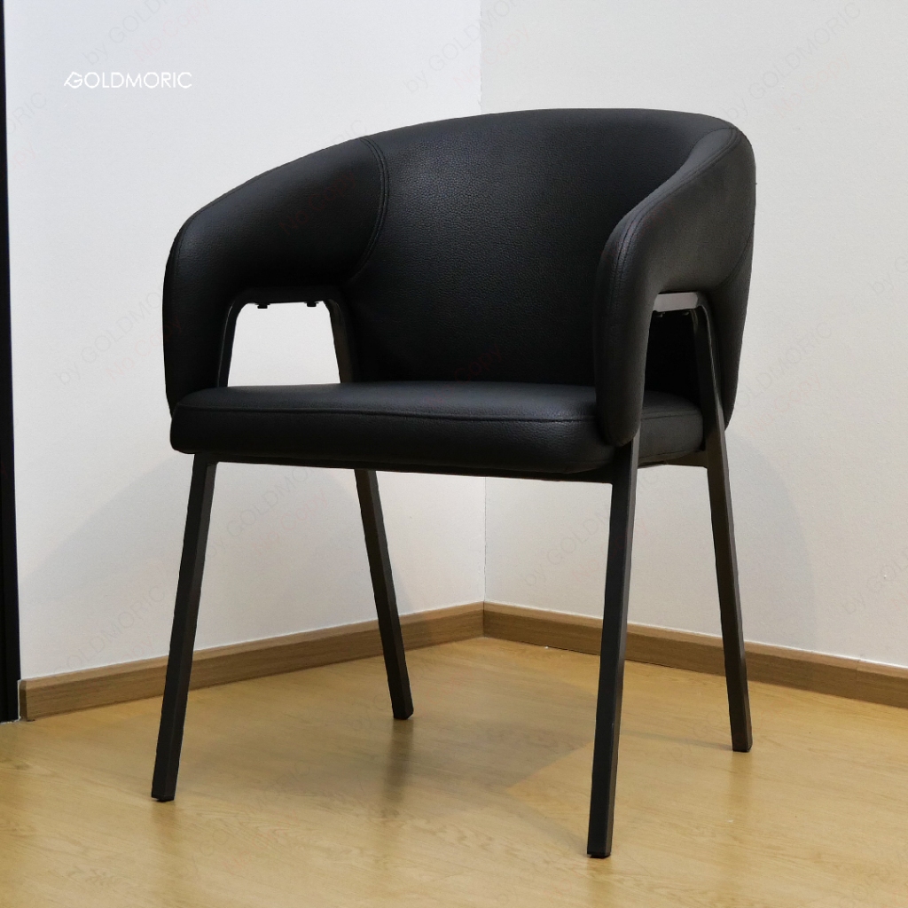 Goldmoric [ราคาพิเศษ!!] เก้าอี้รับประทานอาหาร เก้าอี้พรีเมี่ยม รุ่น Cosmo เบาะหนังขาเหล็กกันสนิม คุณภาพสูง Dining Chair - รูปที่ 5