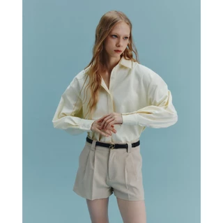 Twotwice - Oversized Tw Shirt - เสื้อเชิ้ต Oversized ปักโลโก้