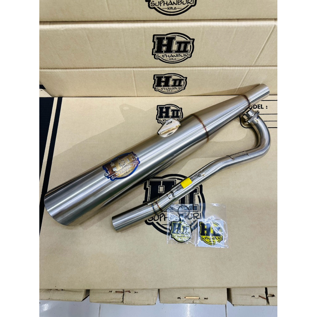 เฮงสุพรรณ🚸ท่อเฮงสุพรรณฟลูสแตนเลส FullStainless(ท่อทรงเดิม)🚸Wave125R/S/X/บังลม/Dream125/Nine125🚸
