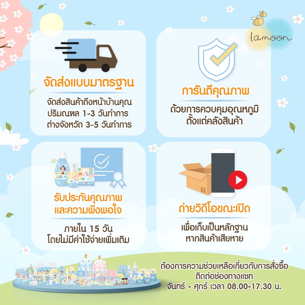 [Lamoon vita Kids] DHA 1 กล่อง แซมบูคัส ผสมผงเห็ดหอมชิตาเกะ 1 กล่อง วิตามินรวมแอล-ไลซีน 1กล่อง - รูปที่ 2