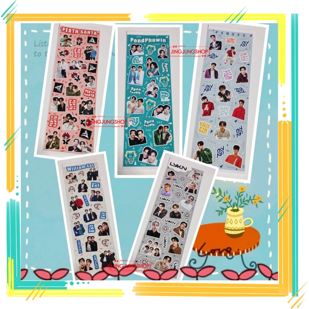 สติ๊กเกอร์มินิ LYKN PERSES PondPhuwin WilliamEst PerthSanta DaouOffroad SkyNani JuniorMark